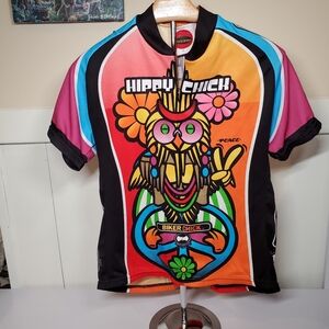 World Jerseys Women’s L Happy Chicks Biking Jersey